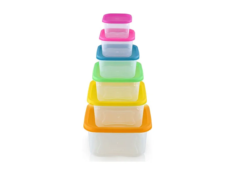 Herzberg HGSFS6N1 6-delige voedselopbergdoos set