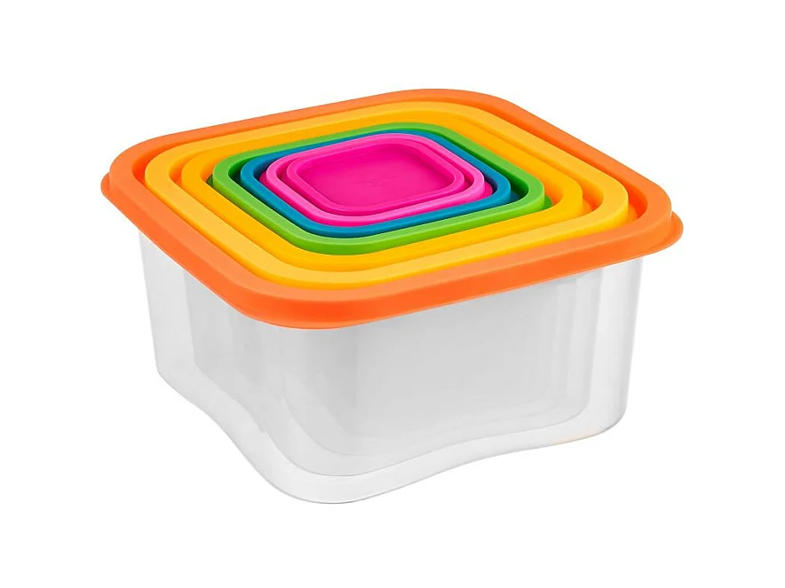 Set aus 7-teiligen Lebensmittel-Aufbewahrungsboxen Herzberg HG-SFS7N1