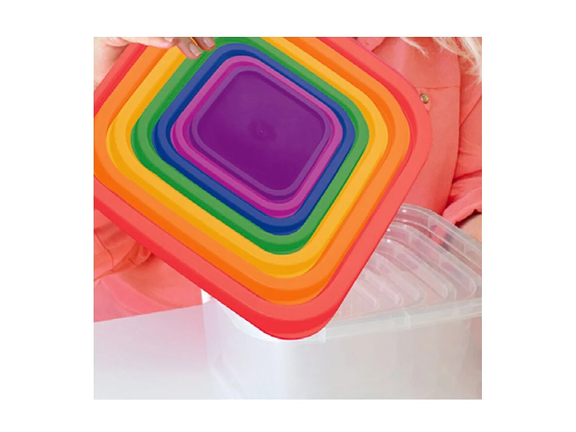 Set aus 7-teiligen Lebensmittel-Aufbewahrungsboxen Herzberg HG-SFS7N1