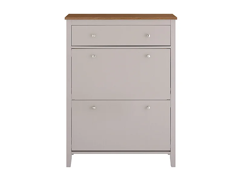 SoBuy Meuble à Chaussures d'Entrée avec Tiroir 12 Paires Bois MDF Marron 80x25x108cm