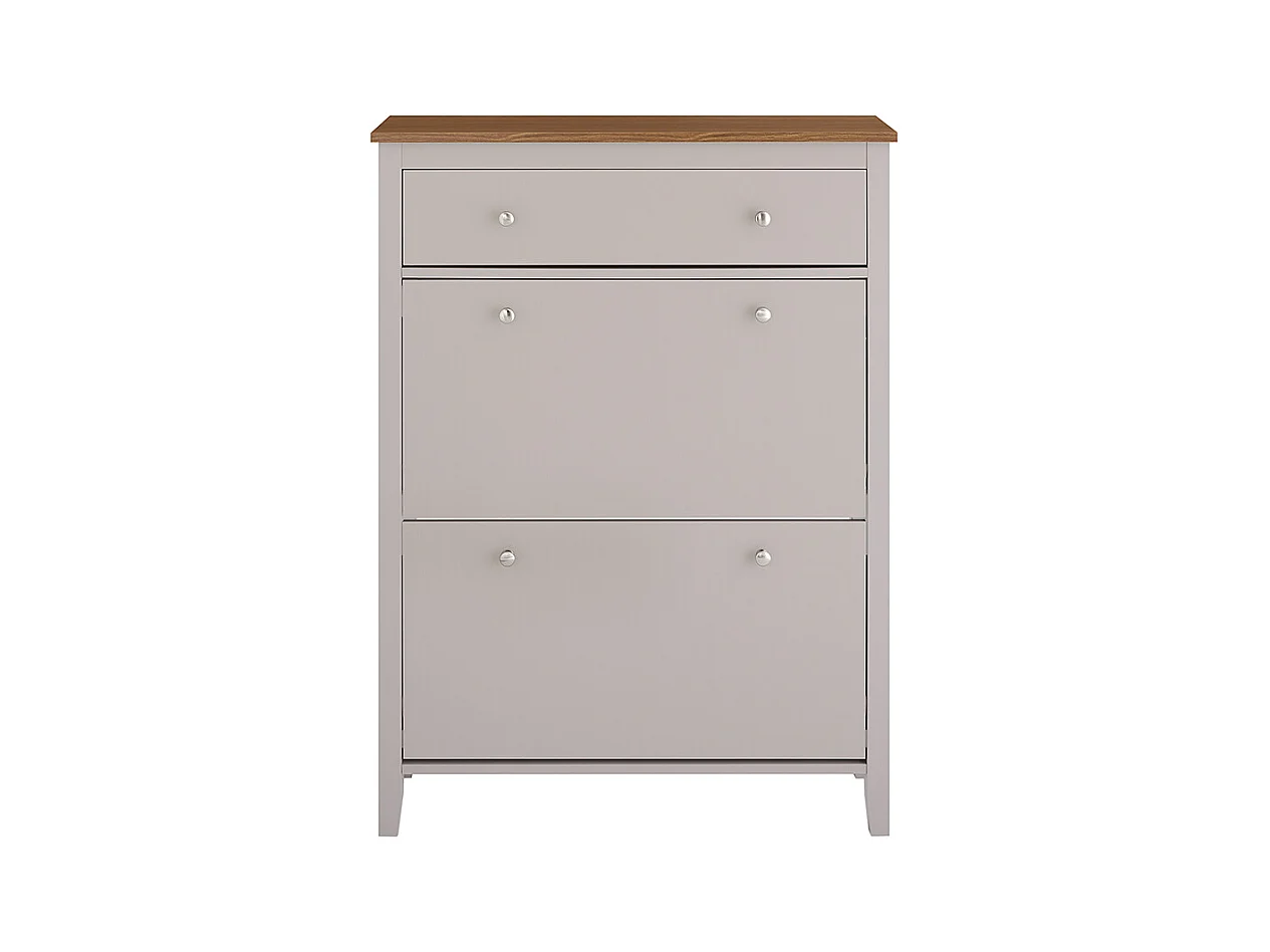 SoBuy Meuble à Chaussures d'Entrée avec Tiroir 12 Paires Bois MDF Marron 80x25x108cm