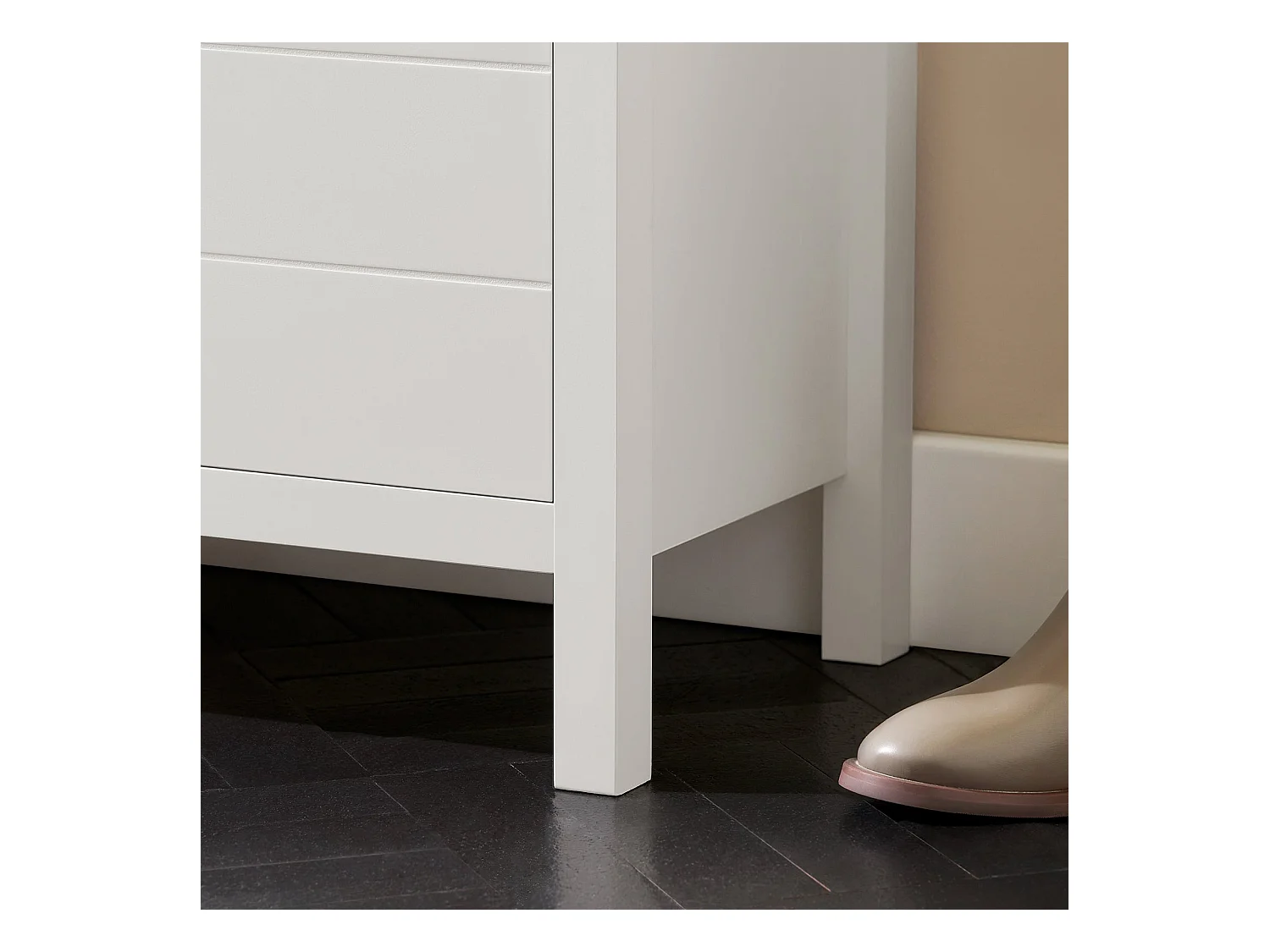 SoBuy Banc à Chaussures avec Rangement Fermé, Coussin Rembourré, 150kg Capacité, Blanc Moderne