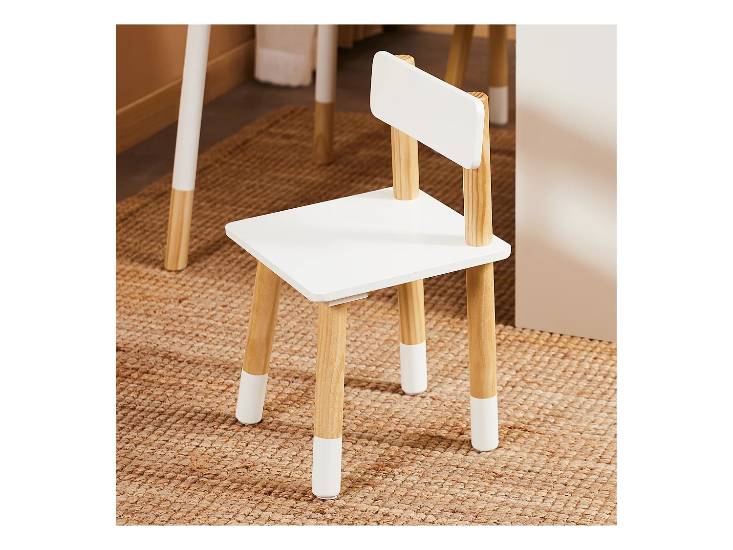 SoBuy Kindersitzgruppe mit 2 Stühlen und multifunktionalem Aktivitätstisch mit Stauraum in Weiß