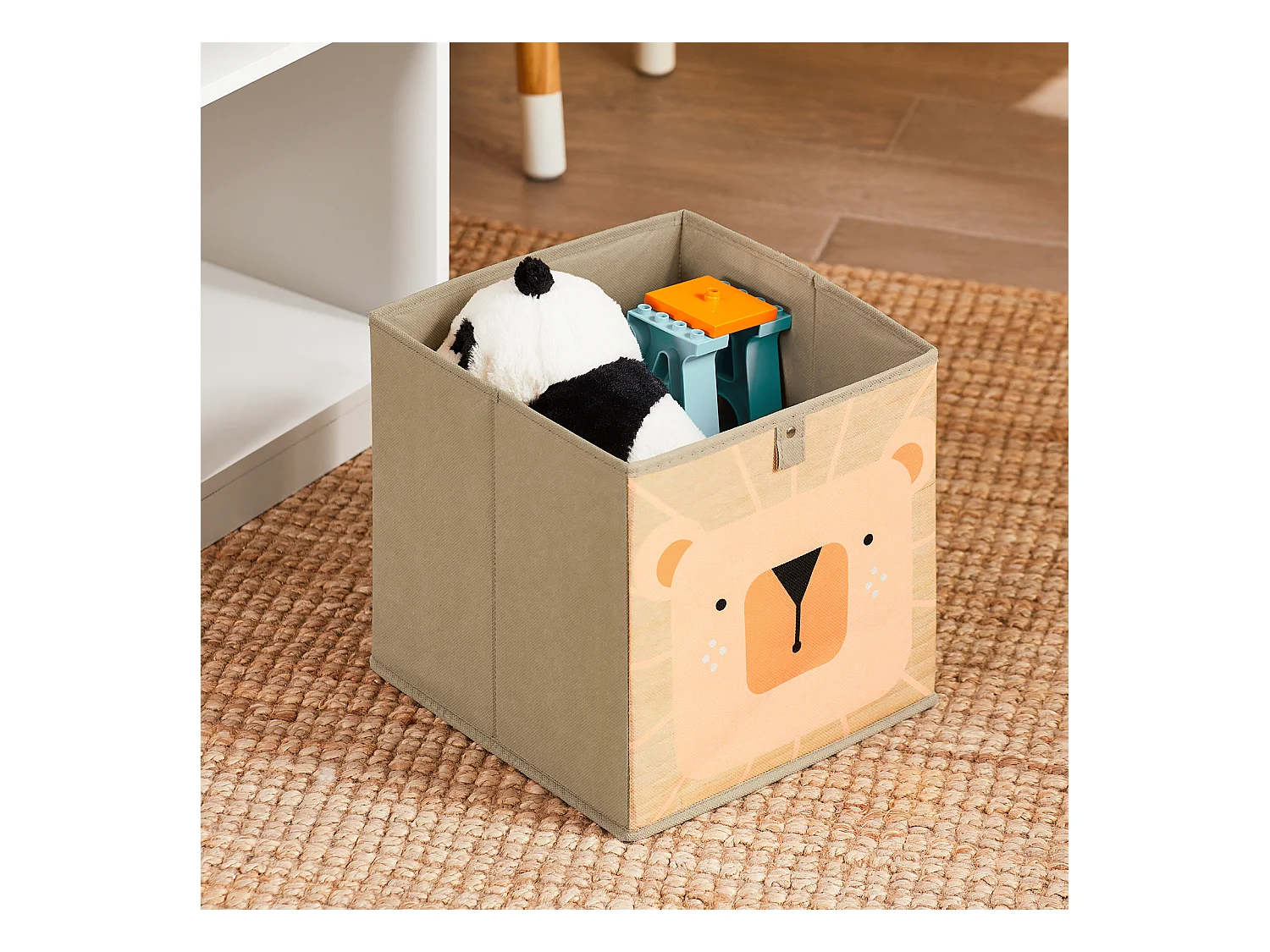 SoBuy Kindersitzgruppe mit 2 Stühlen und multifunktionalem Aktivitätstisch mit Stauraum in Weiß