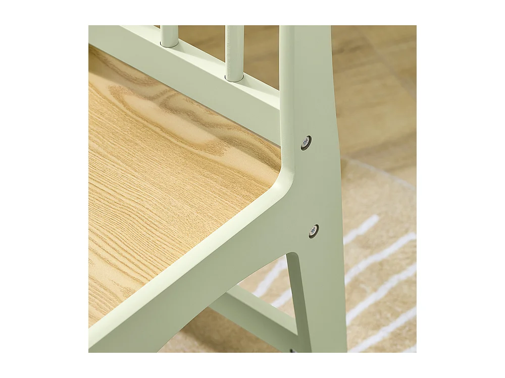 SoBuy stół dziecięcy z krzesłem i uchwytem na papier, zielony