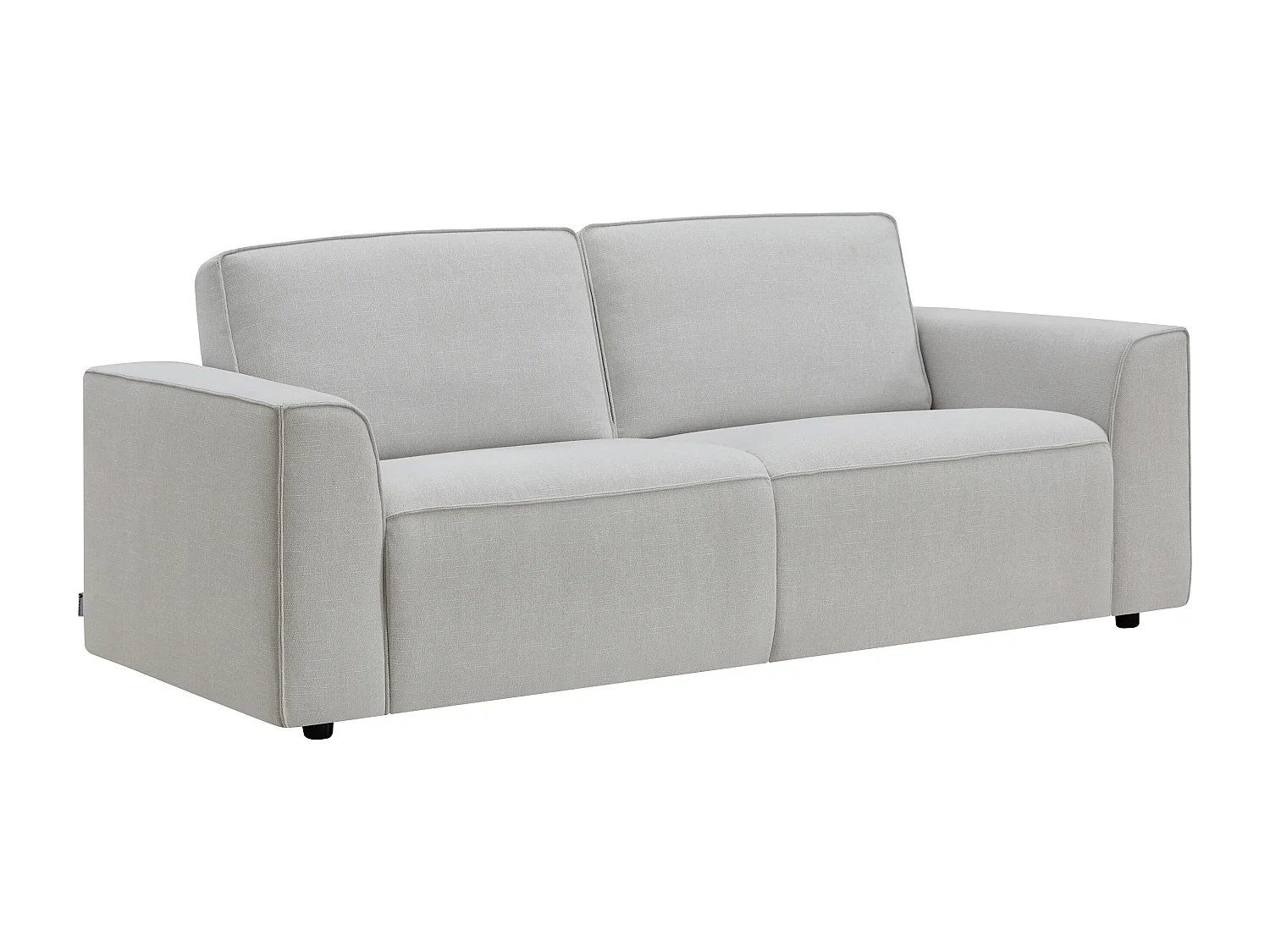 Canapé 3 places convertible express en tissu gris clair MOTETO