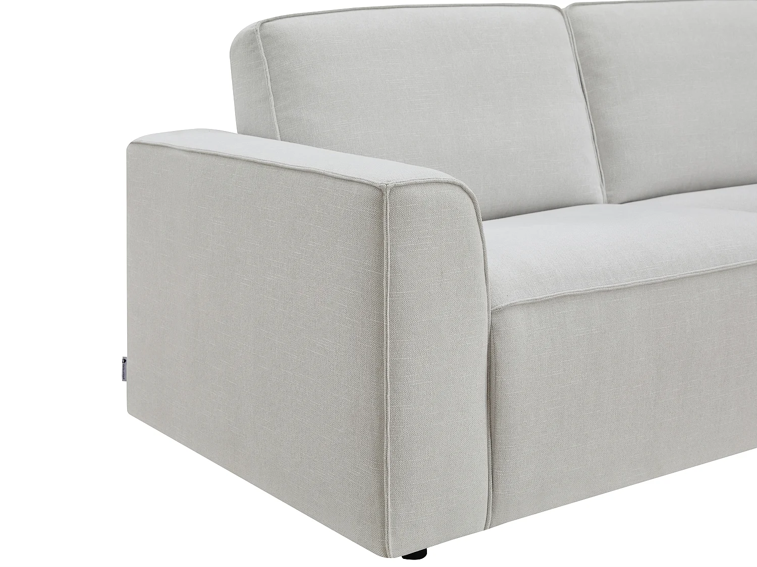 Canapé 3 places convertible express en tissu gris clair MOTETO