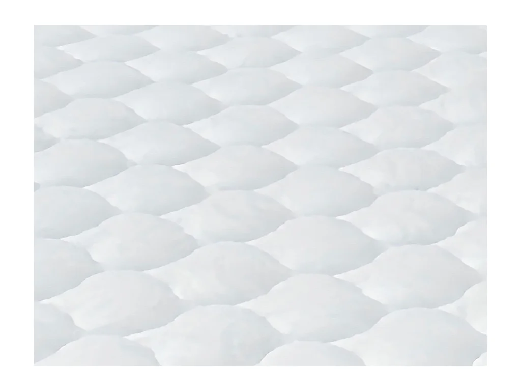 Ensemble 160 x 200 cm sommier coffre blanc + matelas ressorts ensachés 7 zones et mémoire de forme ép.22cm - LUREAN de YSMÉE