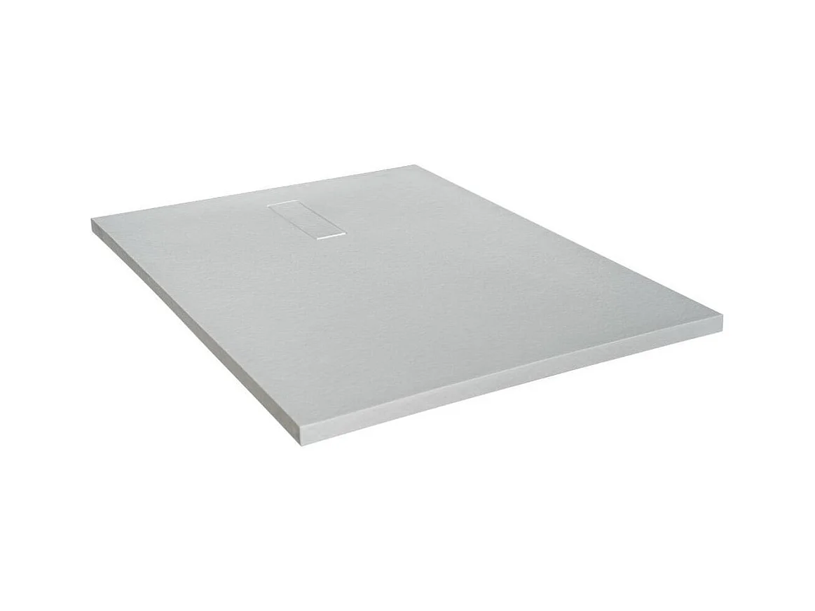 Receveur de douche aspect pierre extra-plat blanc SOMA