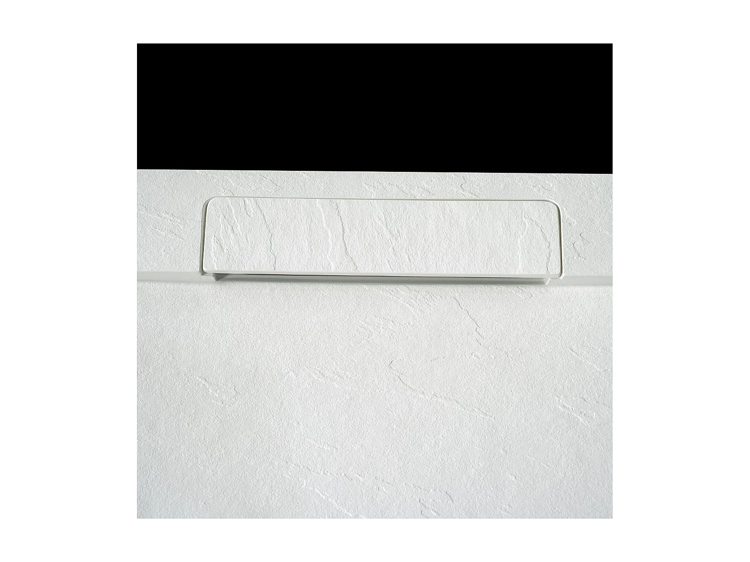 LIVA extra vlakke wanddouchebak in leisteenlook 140x90cm 120x90