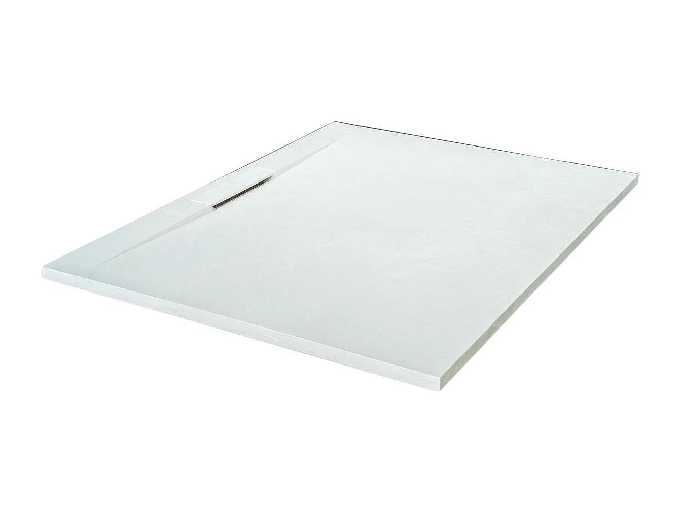 LIVA extraflache Schieferoptik Wand-Duschwanne 120x90