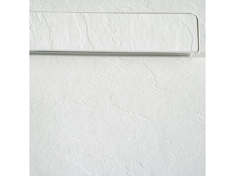LIVA extra vlakke wanddouchebak in leisteenlook 120x90