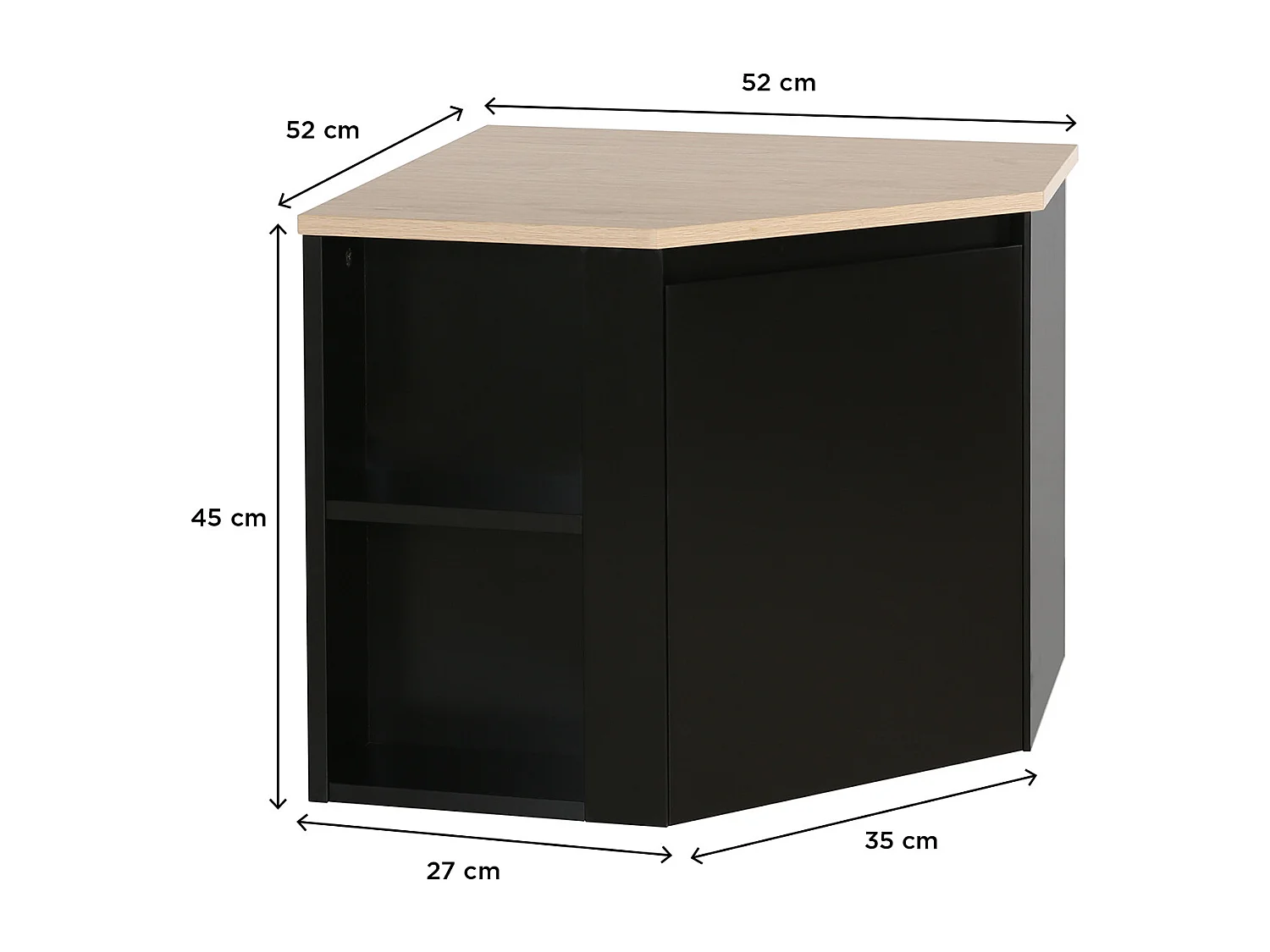 Meuble sous vasque d'angle SORRENTO