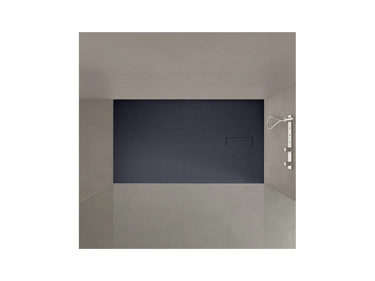 Plato de ducha extraplano efecto piedra SOMA 120x80cm 120x90