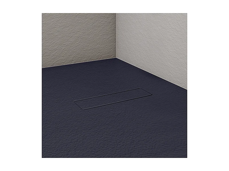 SOMA extra vlakke douchebak met steenlook 120x80cm