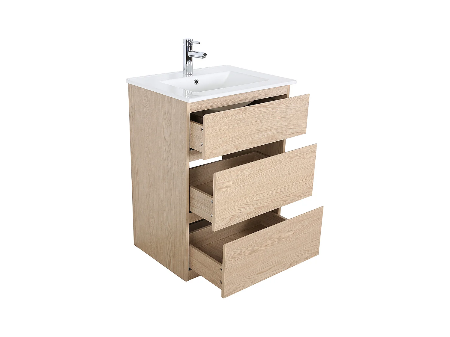 Mueble lavabo individual SORRENTO de 60 cm con patas