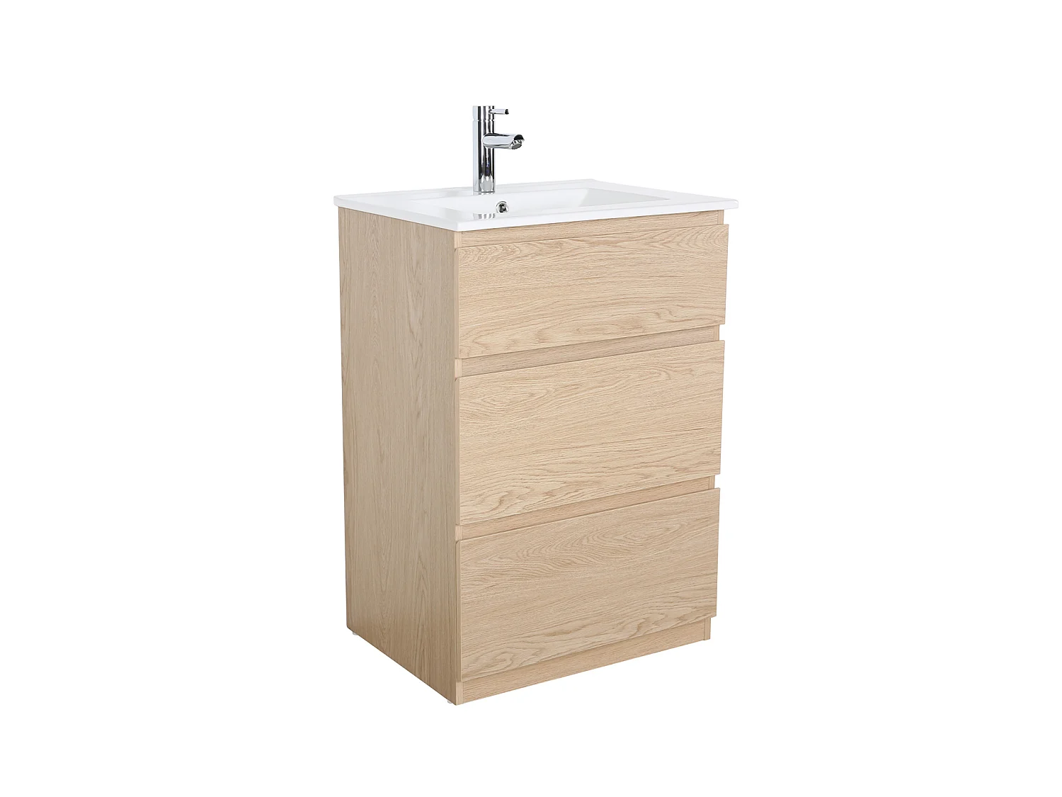 Meuble simple vasque SORRENTO sur pieds 60cm
