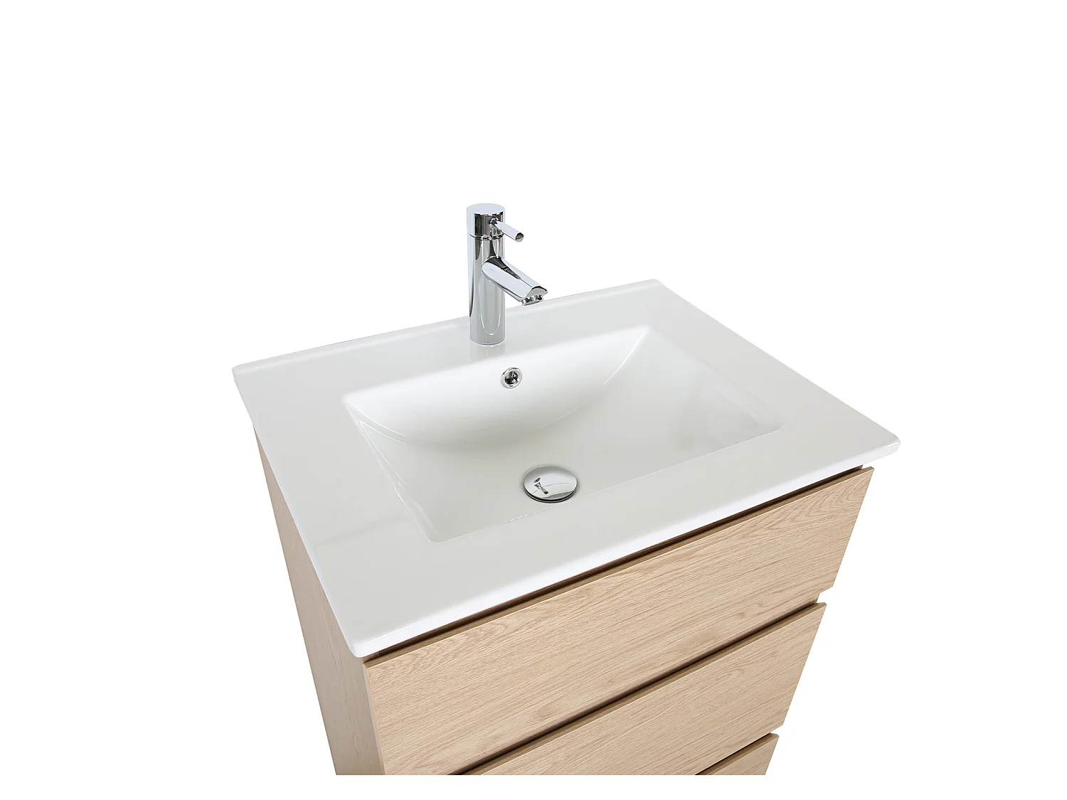 Meuble simple vasque SORRENTO sur pieds 60cm