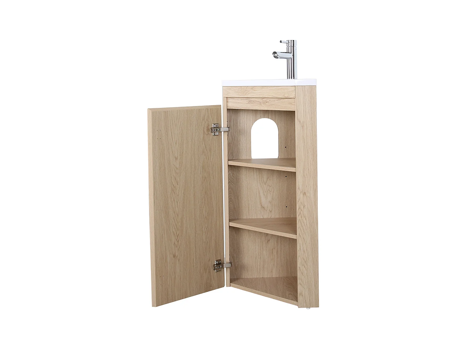 Mobile lavabo angolare SORRENTO con vasca in resina