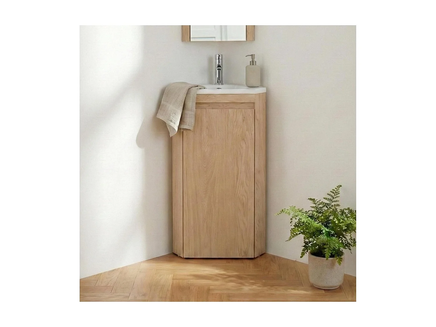 SORRENTO hoekwastafelmeubel met harswastafel