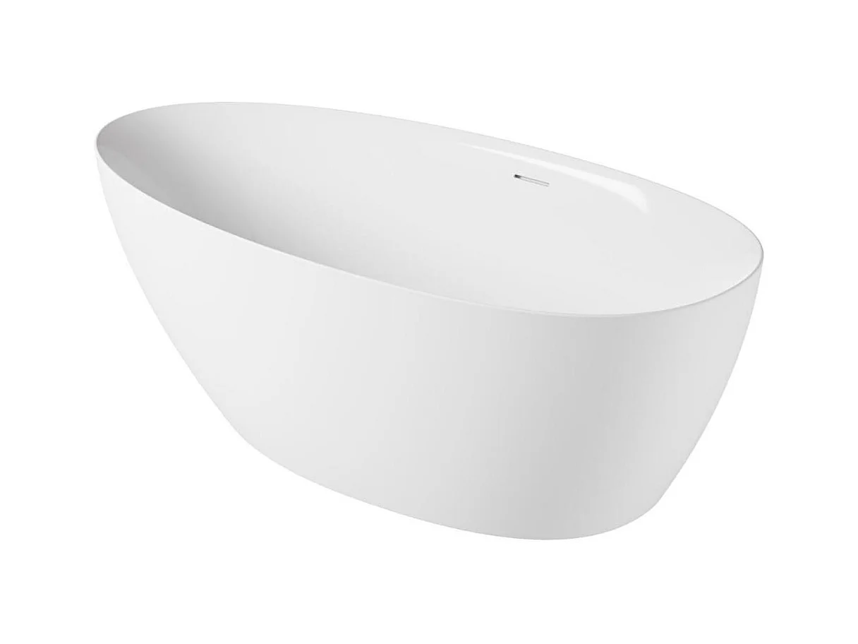 Bañera exenta BAÏA de acrílico blanco de 170 cm