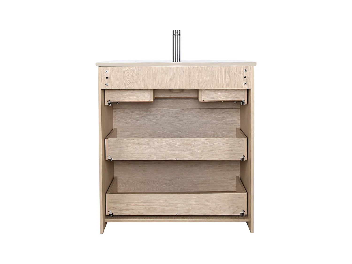 Mueble lavabo individual 80cm - con encimera de cerámica SORRENTO