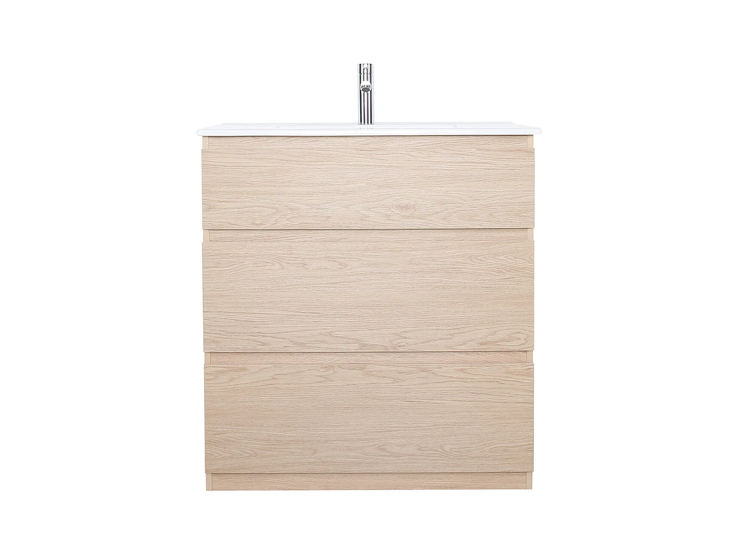 Mueble lavabo individual 80cm - con encimera de cerámica SORRENTO