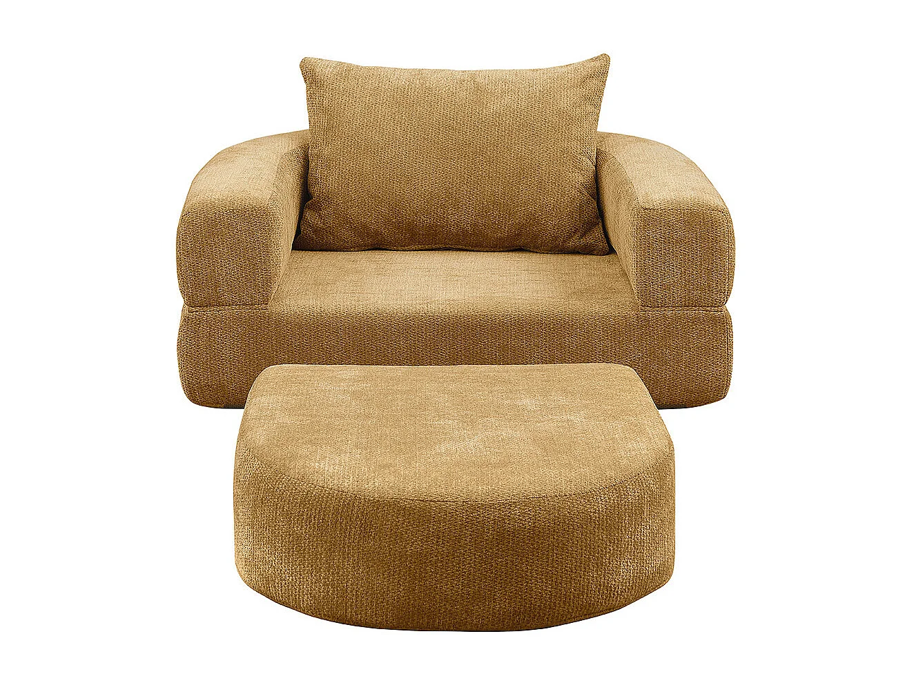 Canapé futon convertible petit deux places moderne avec dossier réglable pour petits espaces salon appartement bureau jaune