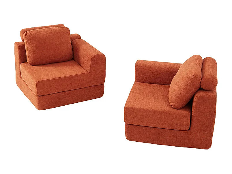 Canapé convertible fauteuil couchage multifonctionnel mousse mémoire forme soutien dorsal pour salon chambre petits espaces