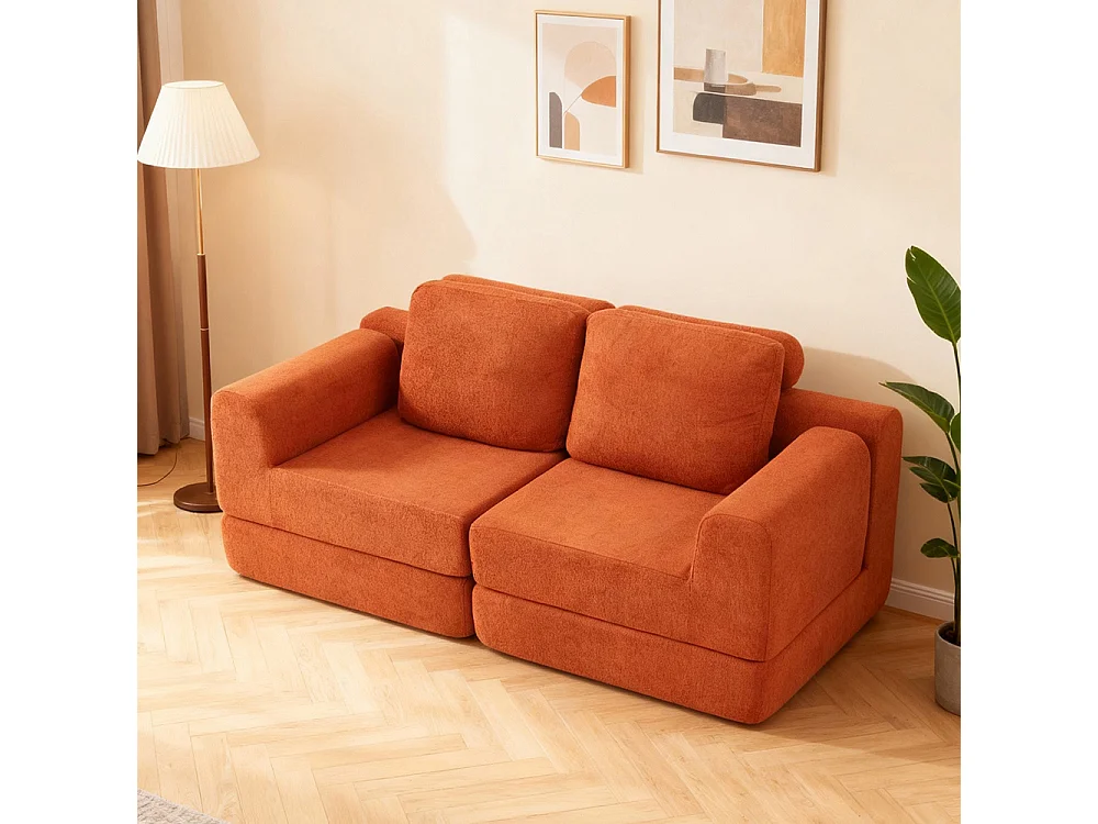 Canapé convertible fauteuil couchage multifonctionnel mousse mémoire forme soutien dorsal pour salon chambre petits espaces