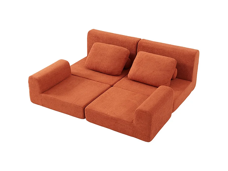 Canapé convertible fauteuil couchage multifonctionnel mousse mémoire forme soutien dorsal pour salon chambre petits espaces