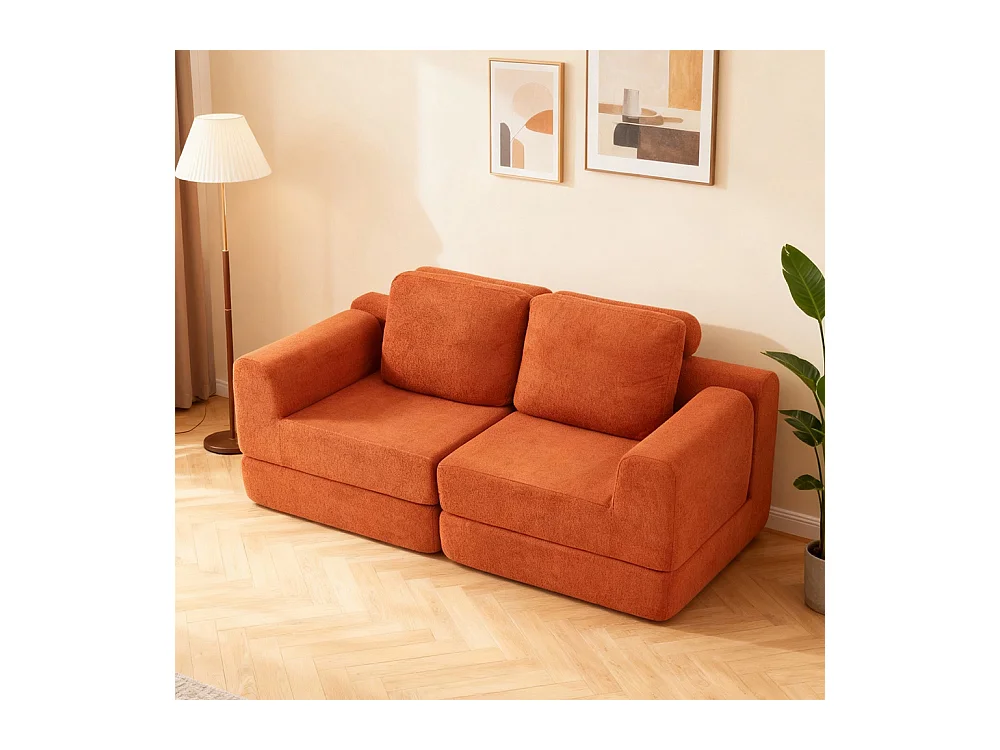 Canapé convertible fauteuil couchage multifonctionnel mousse mémoire forme soutien dorsal pour salon chambre petits espaces