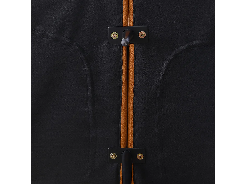 Canapé convertible deux places inclinable en tissu avec dossier réglable futon jaune pour salon