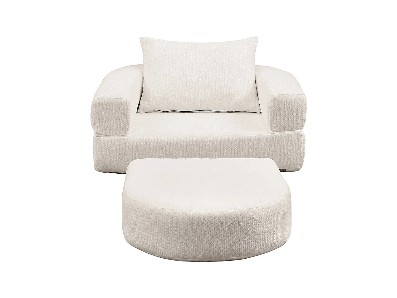 Canapé futon convertible petit deux places moderne avec dossier réglable pour petits espaces salon appartement bureau beige