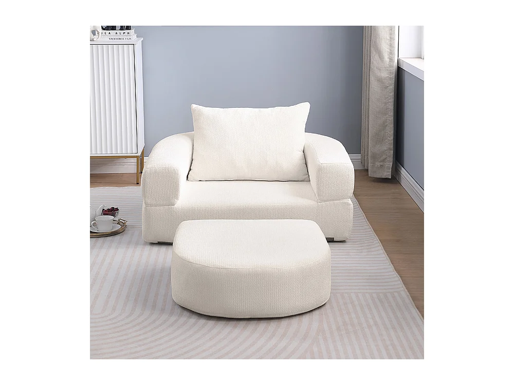 Canapé futon convertible petit deux places moderne avec dossier réglable pour petits espaces salon appartement bureau beige