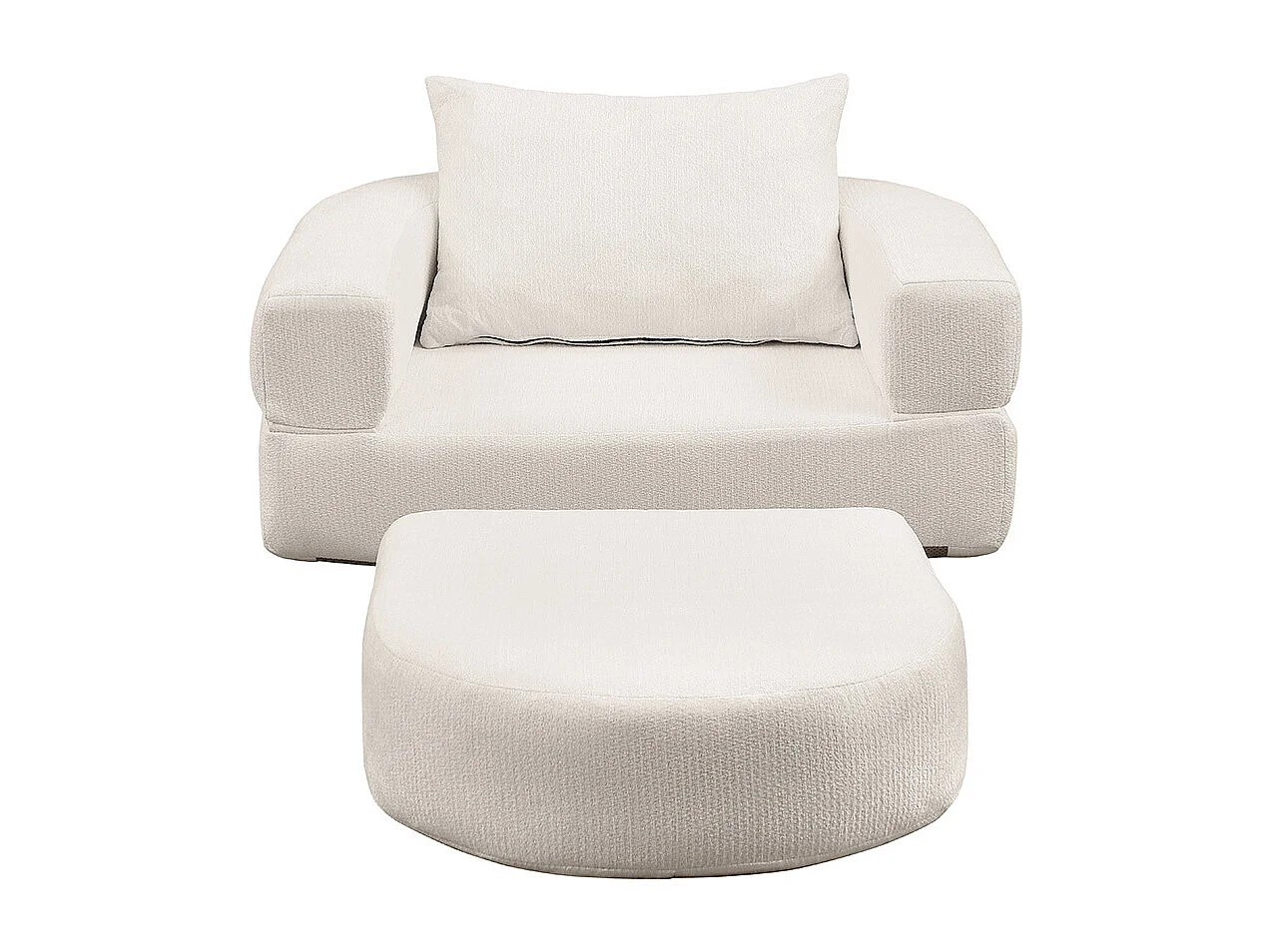 Canapé futon convertible petit deux places moderne avec dossier réglable pour petits espaces salon appartement bureau beige