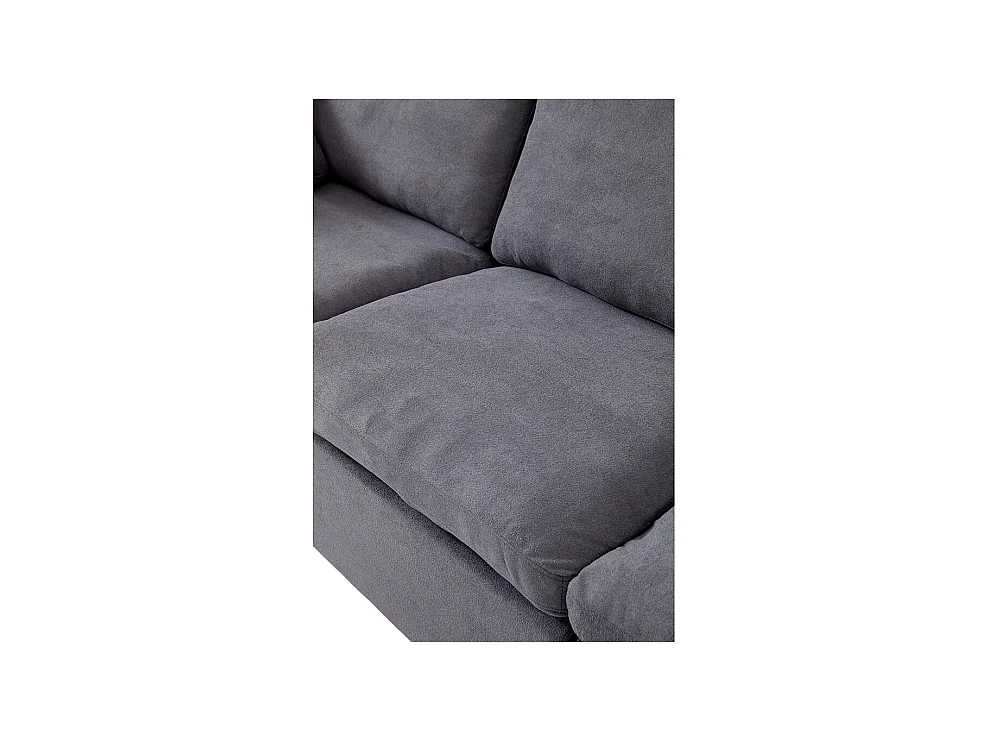 Canapé modulaire mousse certifiée rembourré assise profonde pour chambre à coucher salon sans assemblage tissu gris