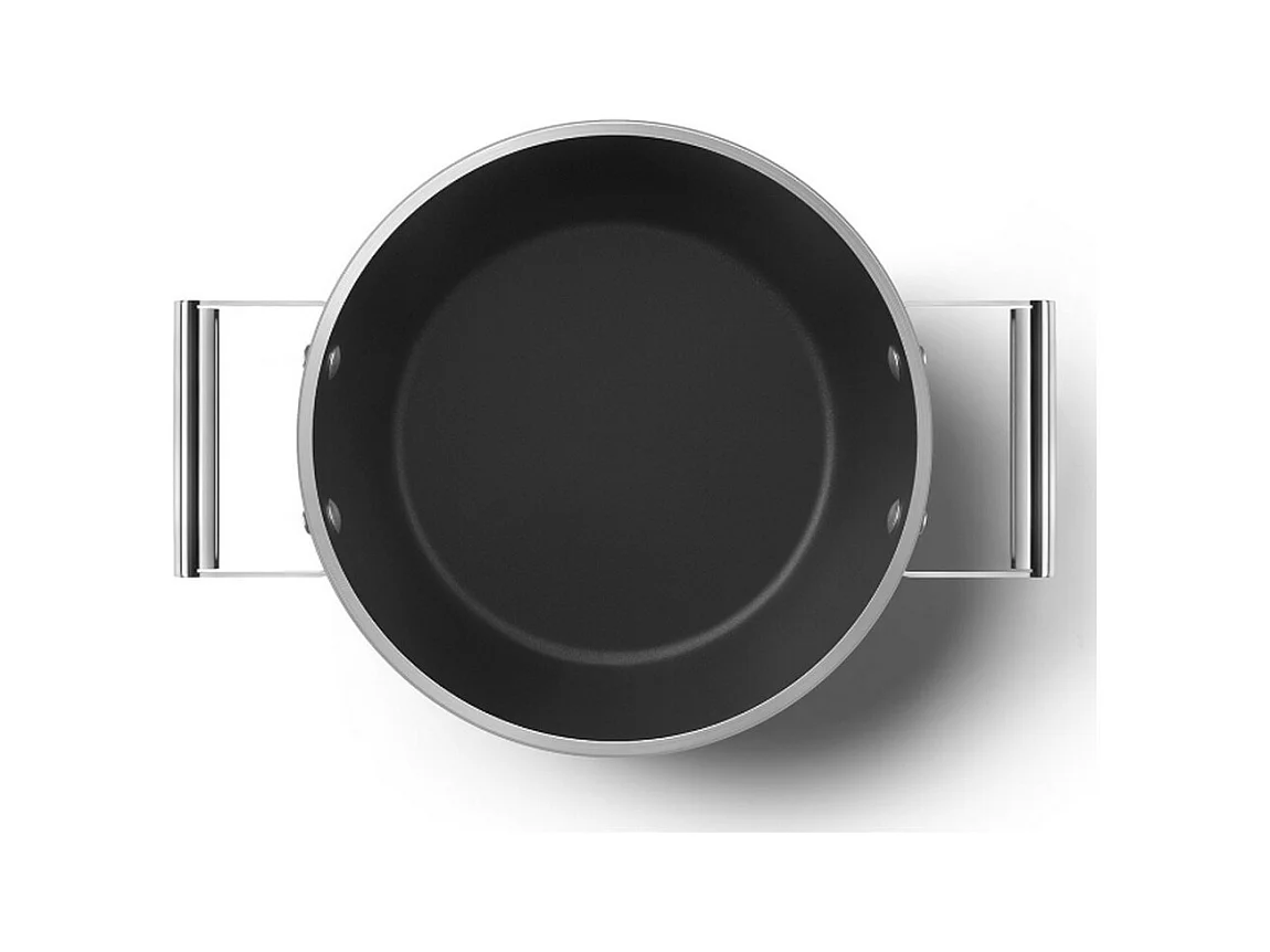 Smeg Faitout noir mat 24cm + couvercle - CSF2412BLM