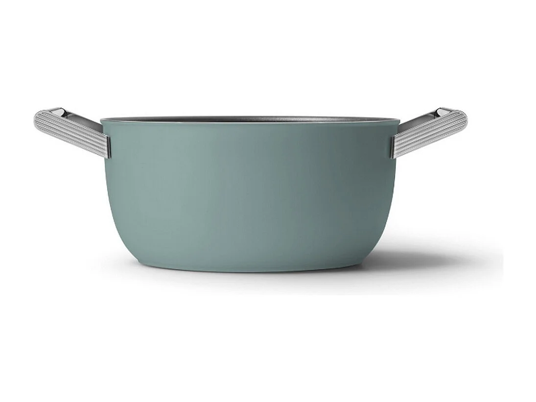 Smeg Faitout vert émeraude mat 24cm + couvercle - CSF2412EGM