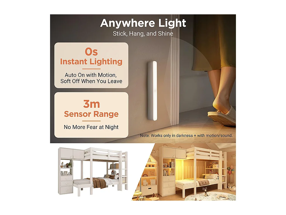 Lit superposé 90x200 cm veilleuse intelligente design décalé armoire étagère tiroirs grand espace rangement blanc