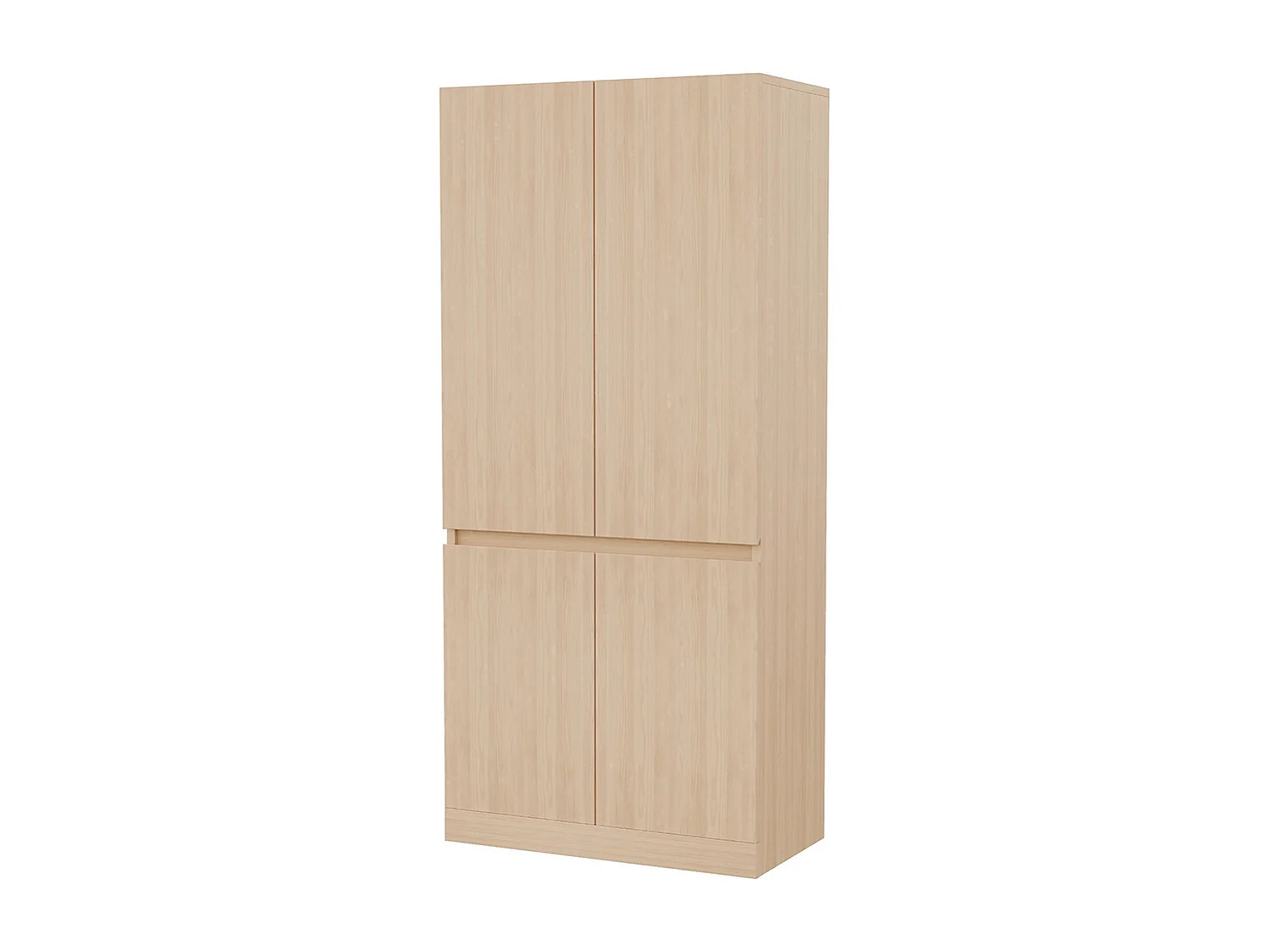 Armoire 70x40x170 cm double porte grands compartiments de rangement couleur bois