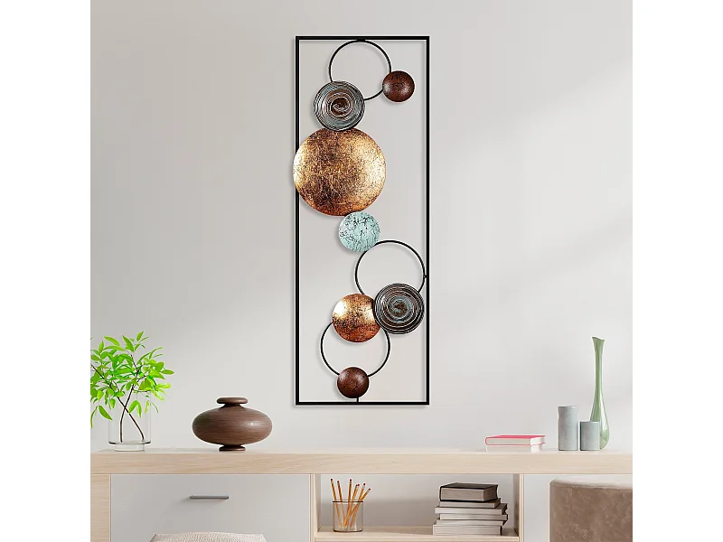 Dekoratives Wandaccessoire – 32 x 90 x 4 cm – Metall – 100 % Metall