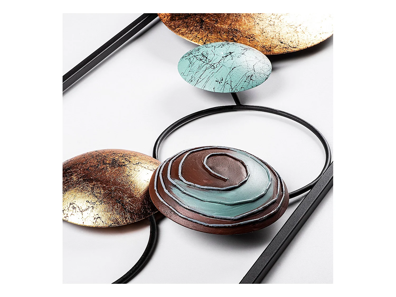 Decoratief wandaccessoire – 32 x 90 x 4 cm – metaal – 100% metaal