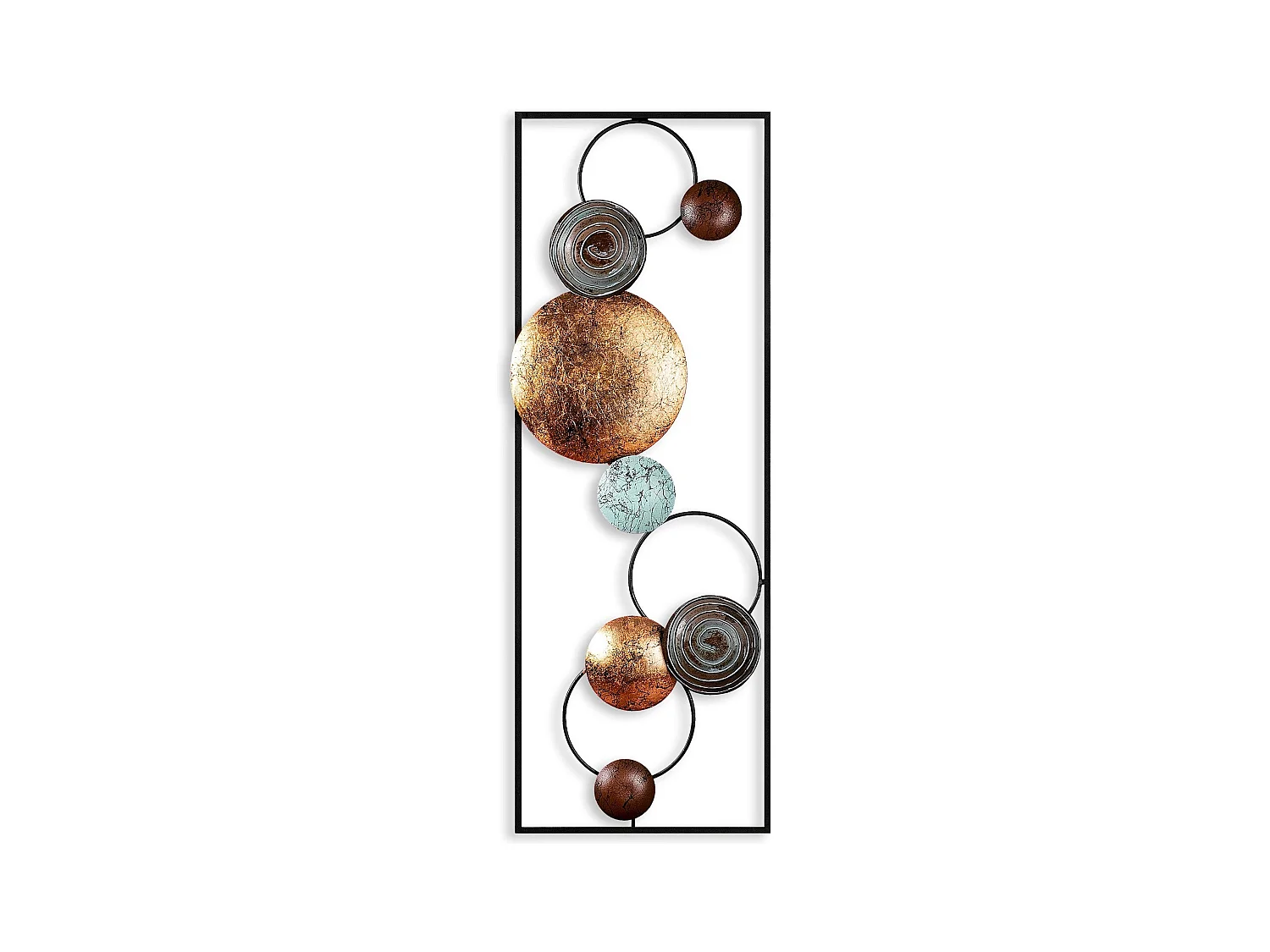 Decoratief wandaccessoire – 32 x 90 x 4 cm – metaal – 100% metaal