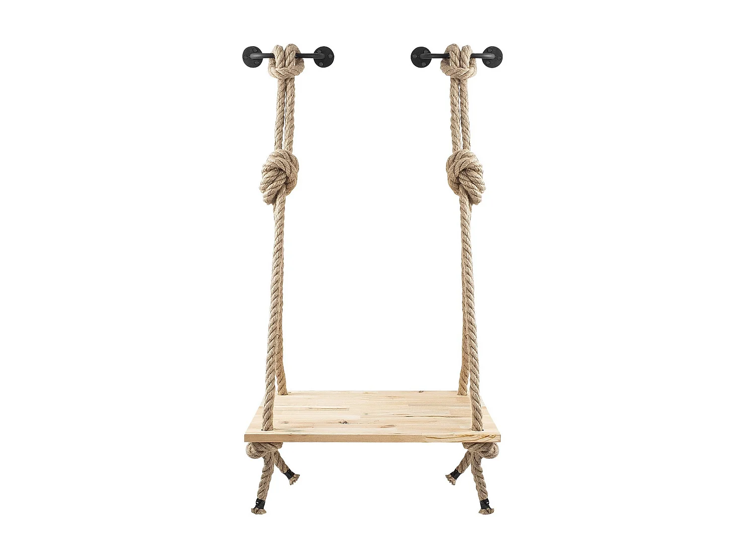 Étagère murale – 60 cm x 90 cm x 55 cm – Noir – Bois