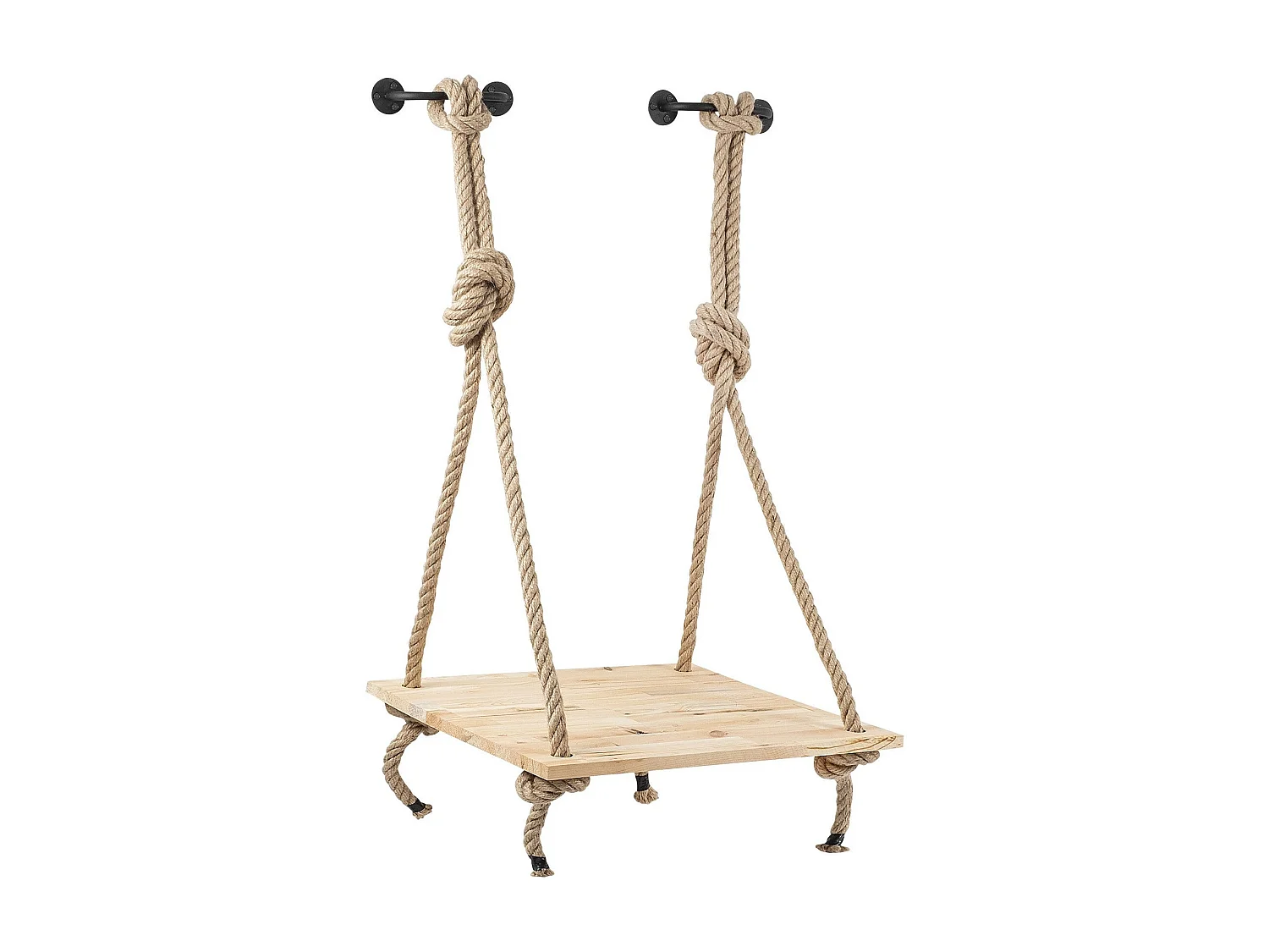 Étagère murale – 60 cm x 90 cm x 55 cm – Noir – Bois