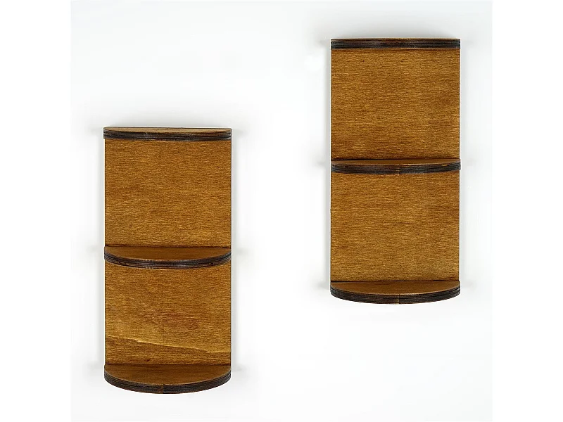 Multiplex wandplank – 30 x 15 x 9 cm – walnoot