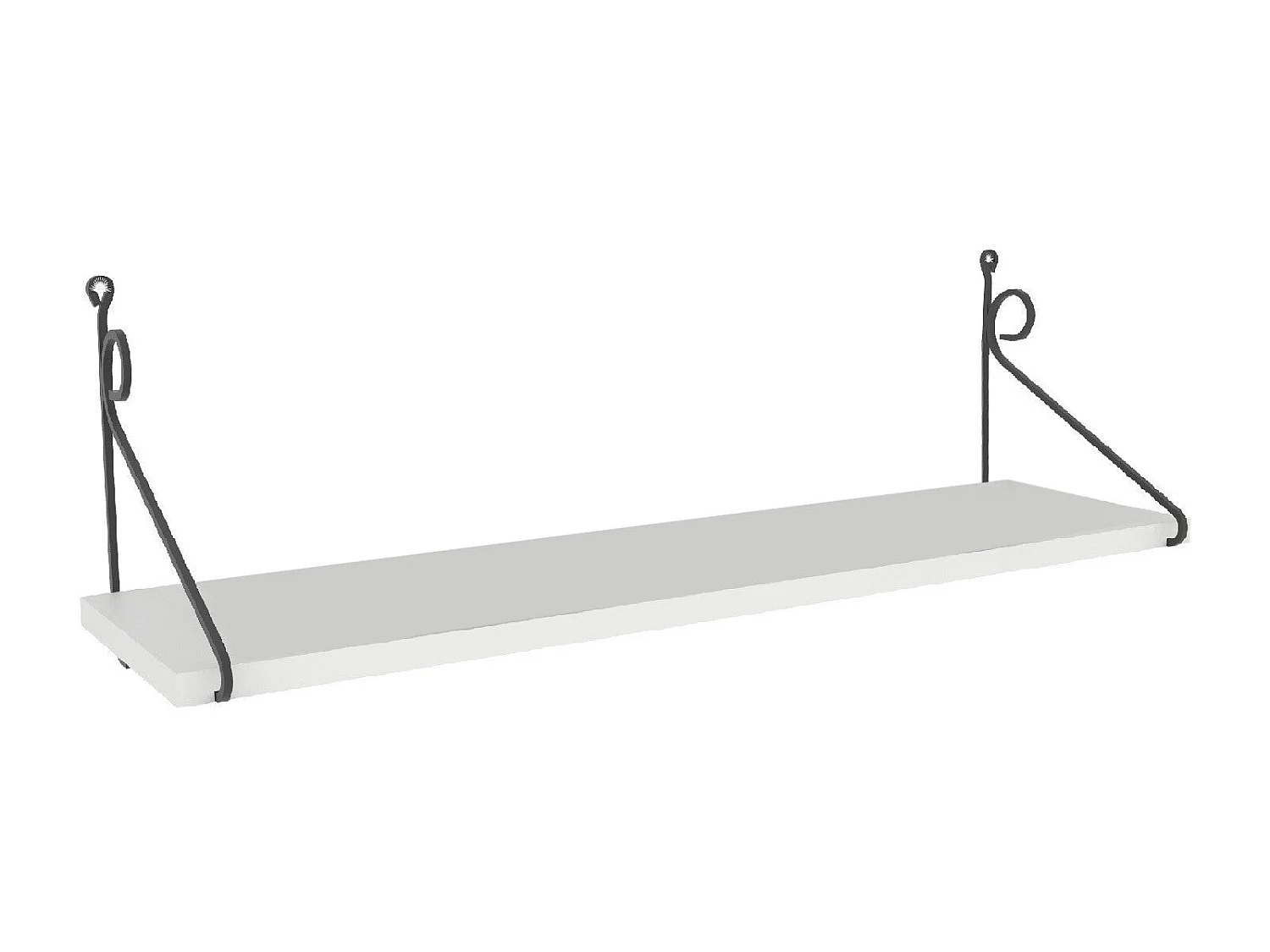 Wandplank – 72 cm x 27 cm x 20 cm – Wit – Spaanplaat