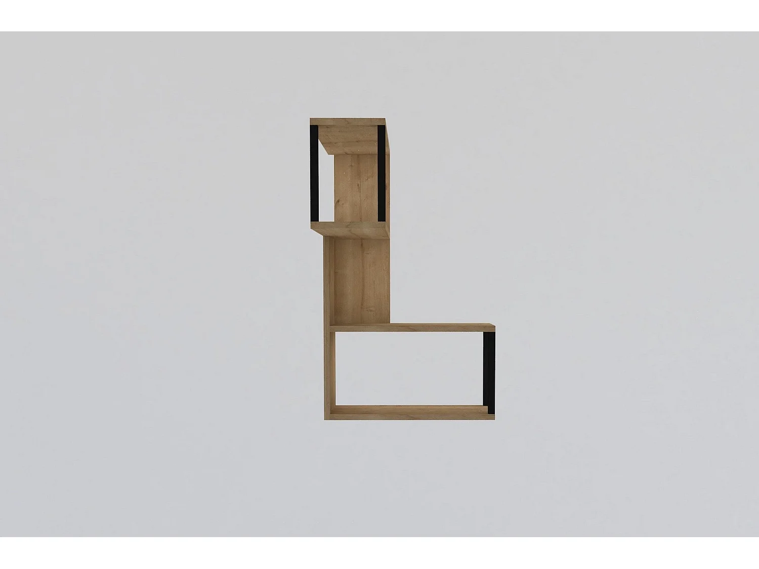 Estante de pared – 84 cm x 52 cm x 20 cm – Roble Zafiro – Tablero de partículas recubierto de melamina