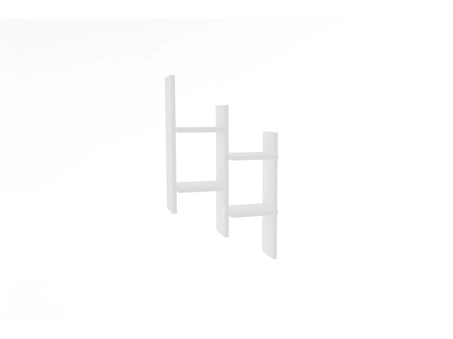 Wandplank – 49,4 cm x 85 cm x 14,5 cm – Wit – Melamine gecoate spaanplaat